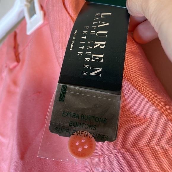 NWT. Lauren Ralph Lauren Silk Sandylan Sunset Double Layer Dress Pants. 14P - Picture 3 of 13